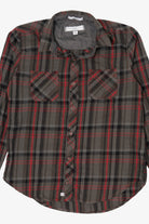 Dark Gray And red PD & C Flannel Shirt