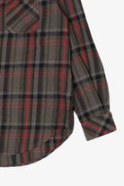Dark Gray And red PD & C Flannel Shirt