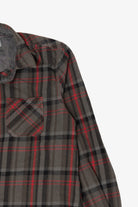 Dark Gray And red PD & C Flannel Shirt