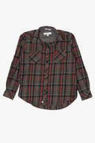 Dark Gray And red PD & C Flannel Shirt