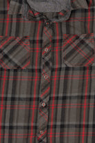 Dark Gray And red PD & C Flannel Shirt