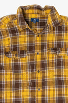 Yellow And Brown George Flannel Shirt