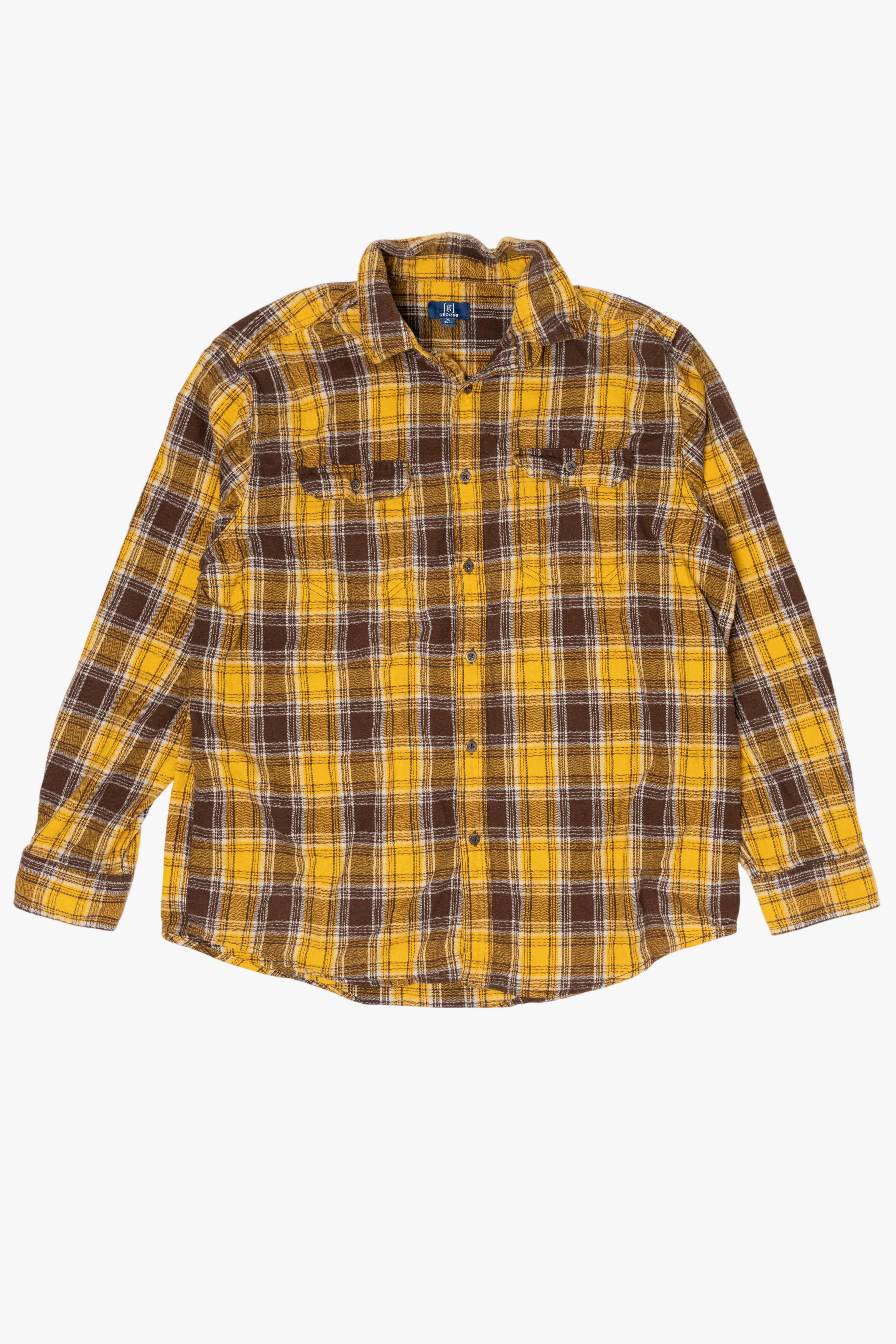 Yellow And Brown George Flannel Shirt