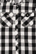 Black And White Checkered Flannel Shirts