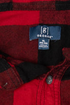 Red Checkered George Flannel Shirt