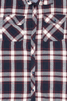 Navy Blue Silver Jeans Co. Flannel Shirt