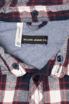 Navy Blue Silver Jeans Co. Flannel Shirt