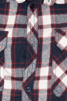 Navy Blue Silver Jeans Co. Flannel Shirt