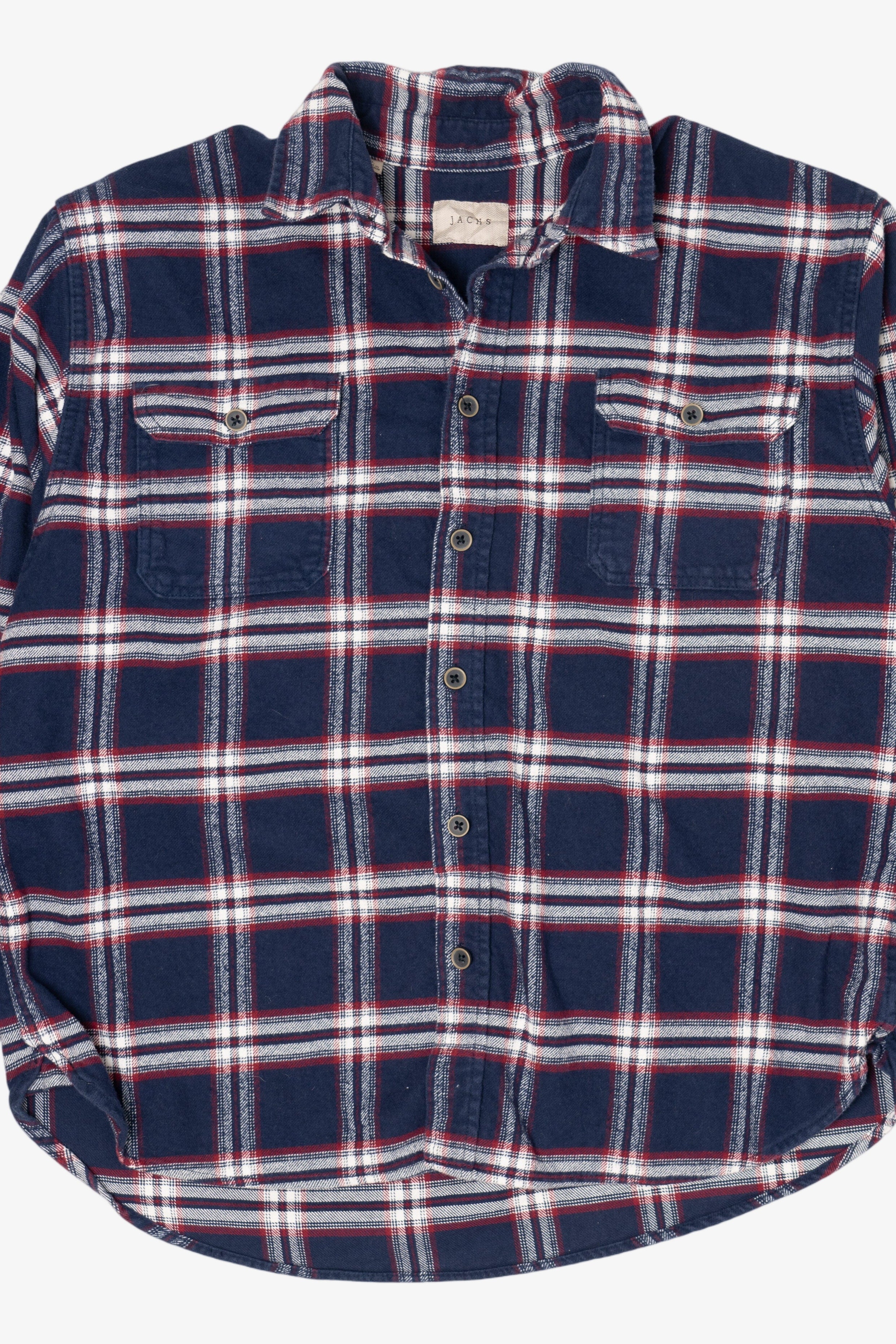 Navy Blue Jachs Flannel Shirt