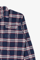 Navy Blue Jachs Flannel Shirt