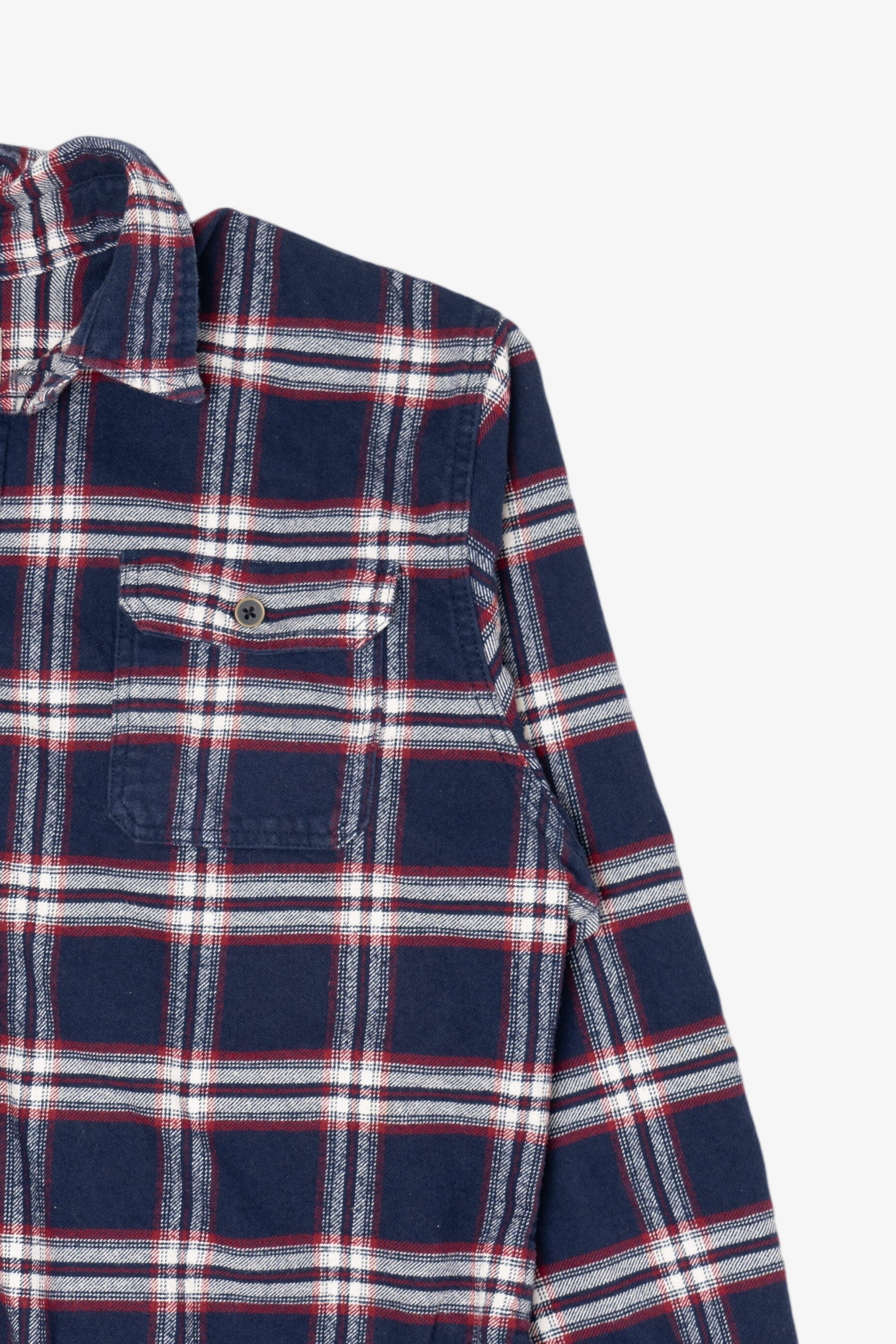 Navy Blue Jachs Flannel Shirt