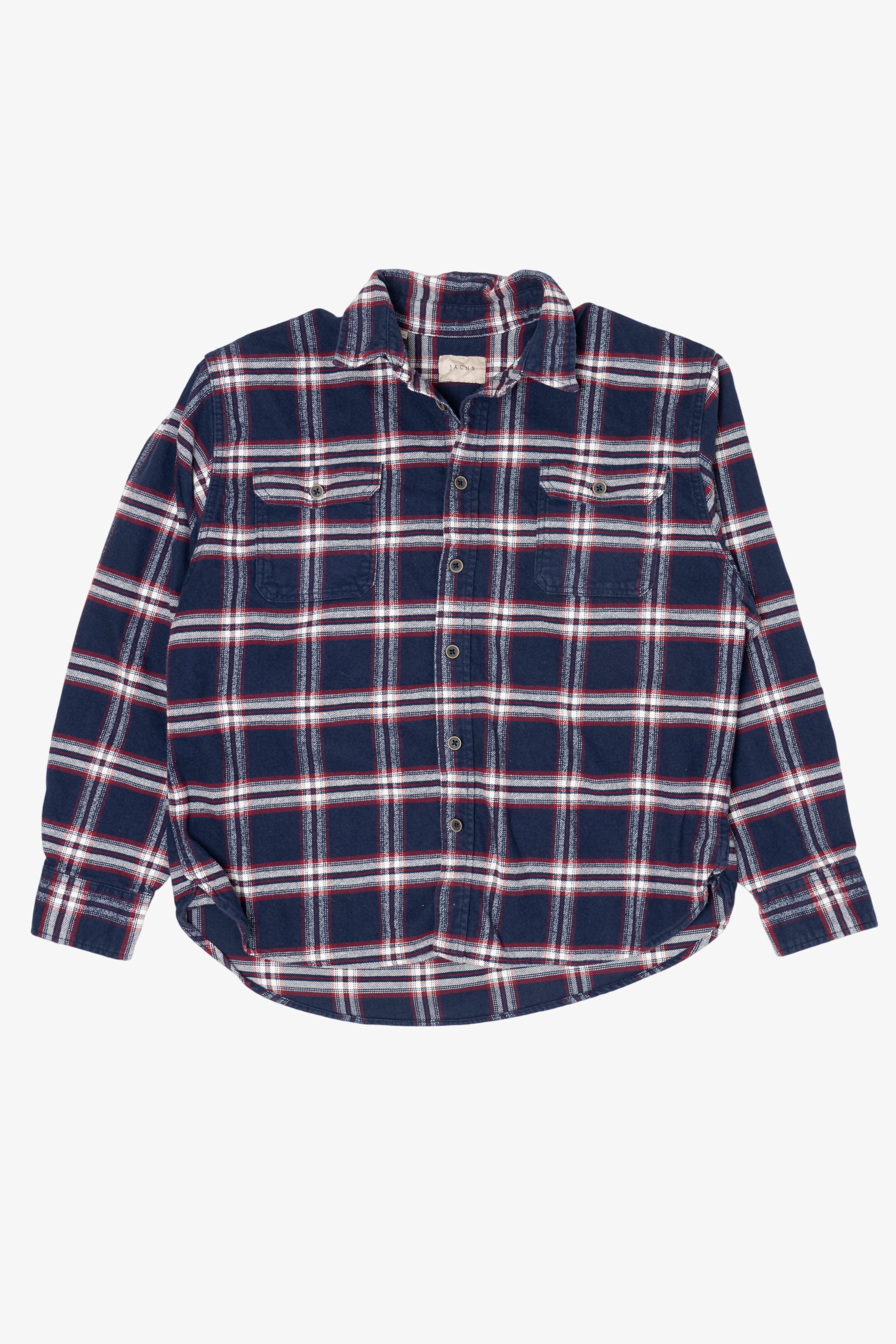 Navy Blue Jachs Flannel Shirt