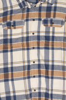 Light Brown And Blue George Flannel Shirt