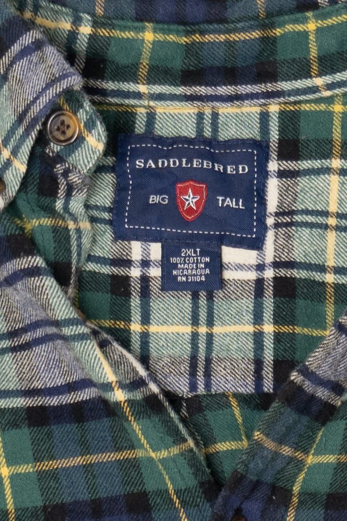 Green And Blue Saddlebred Flannel Shirt