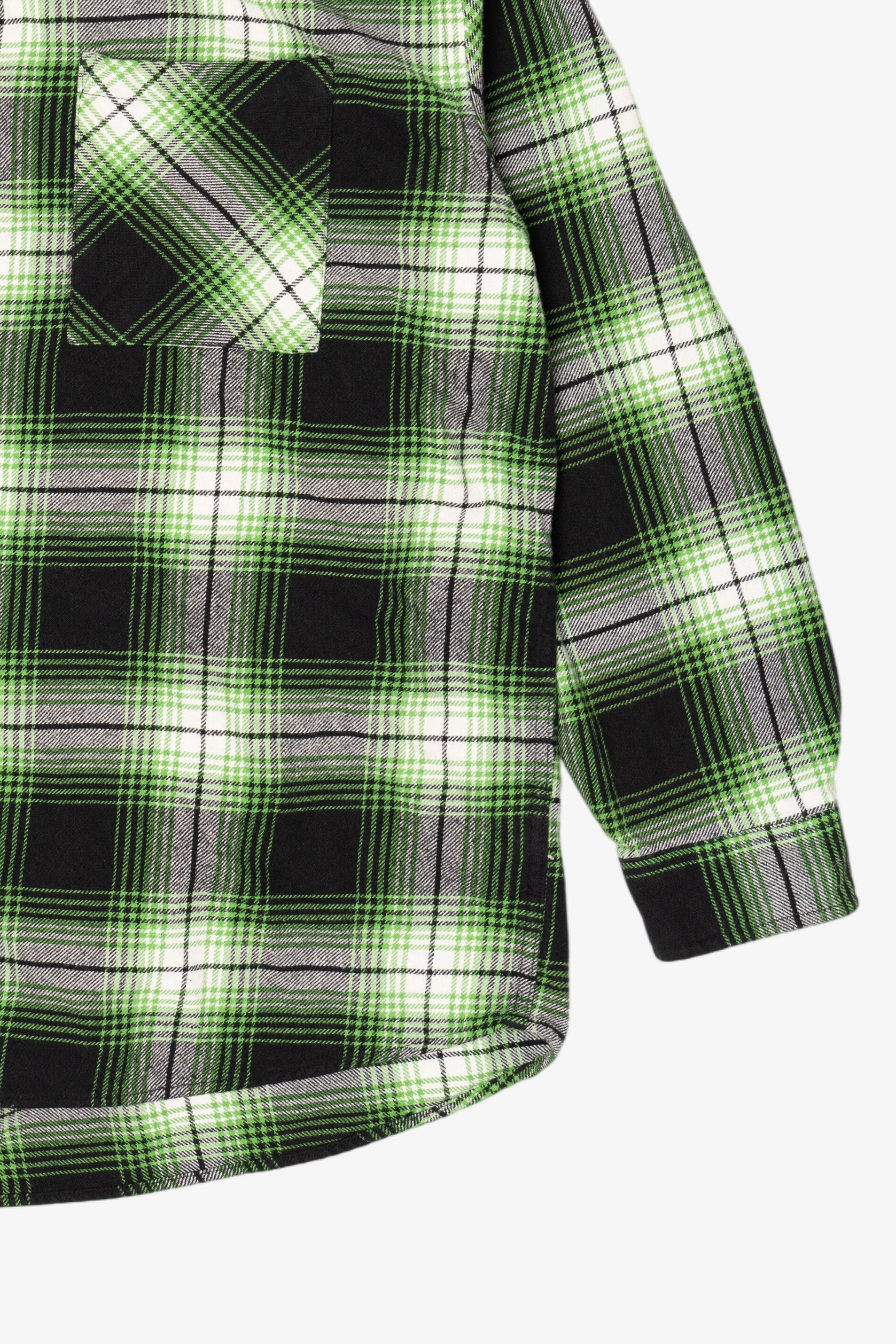 Green And Black H&M Flannel Shirt