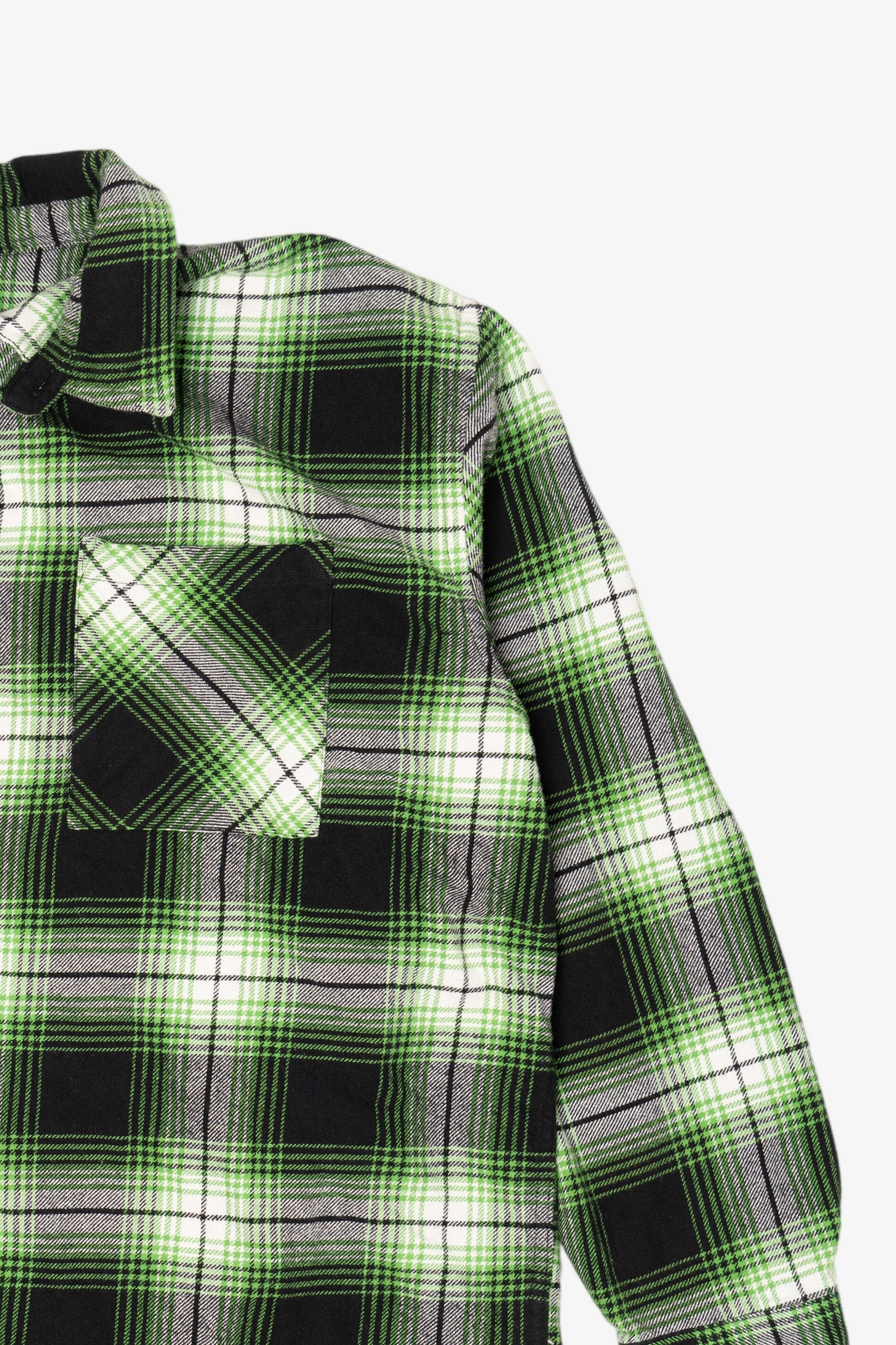 Green And Black H&M Flannel Shirt