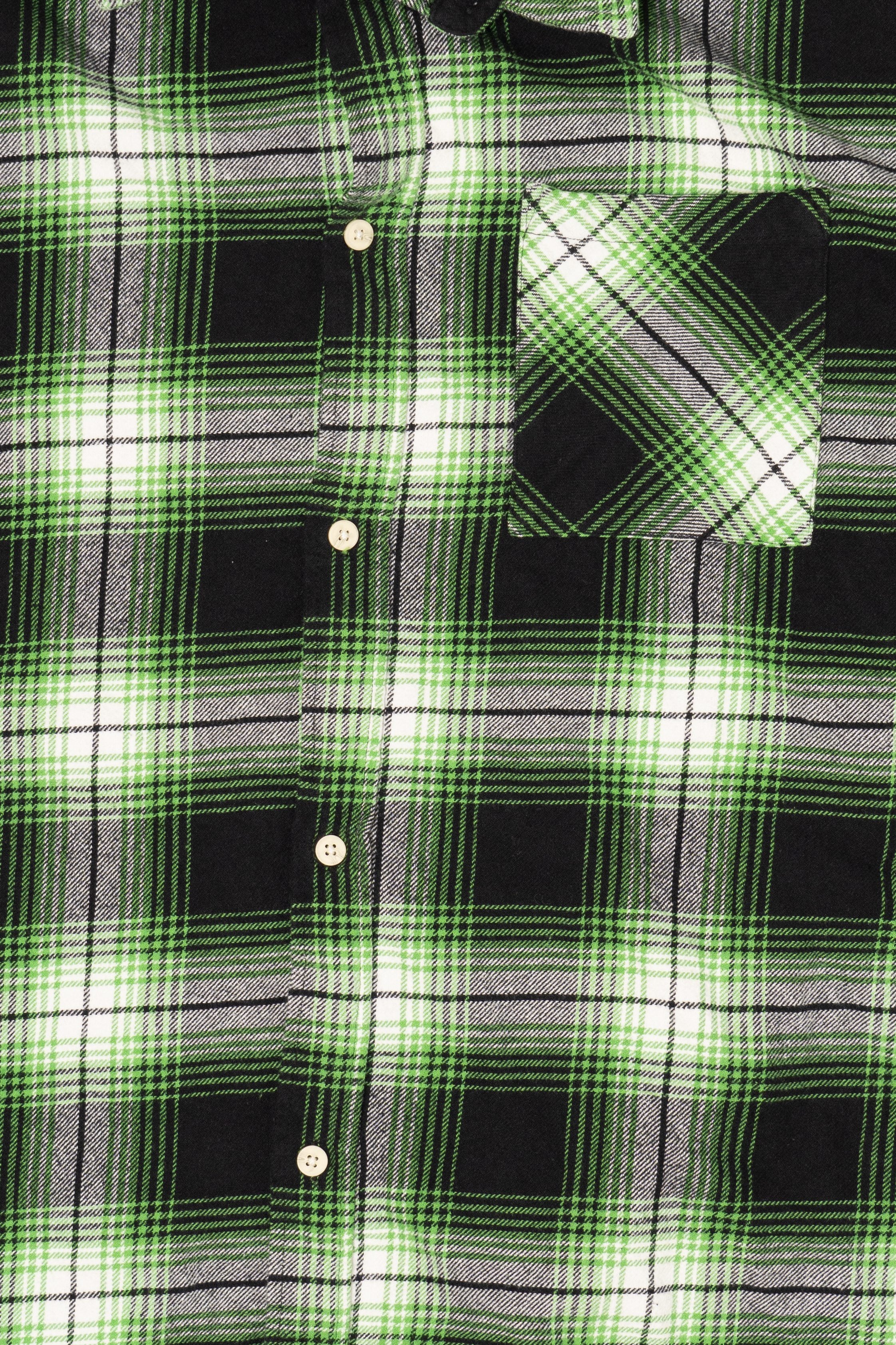 Green And Black H&M Flannel Shirt