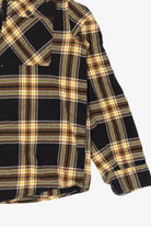 Black And Yellow No Boundaries Flannel Shirt