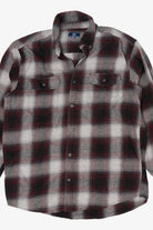 Gray And Red George Flannel Shirt