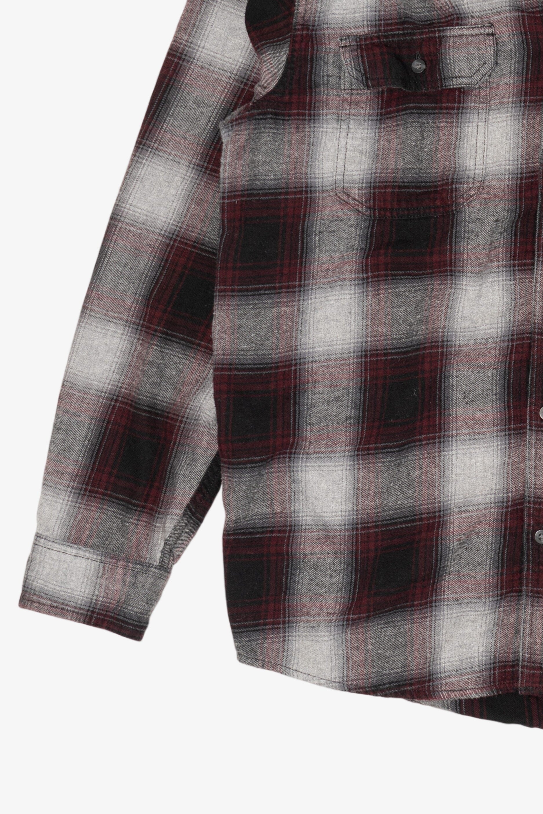 Gray And Red George Flannel Shirt