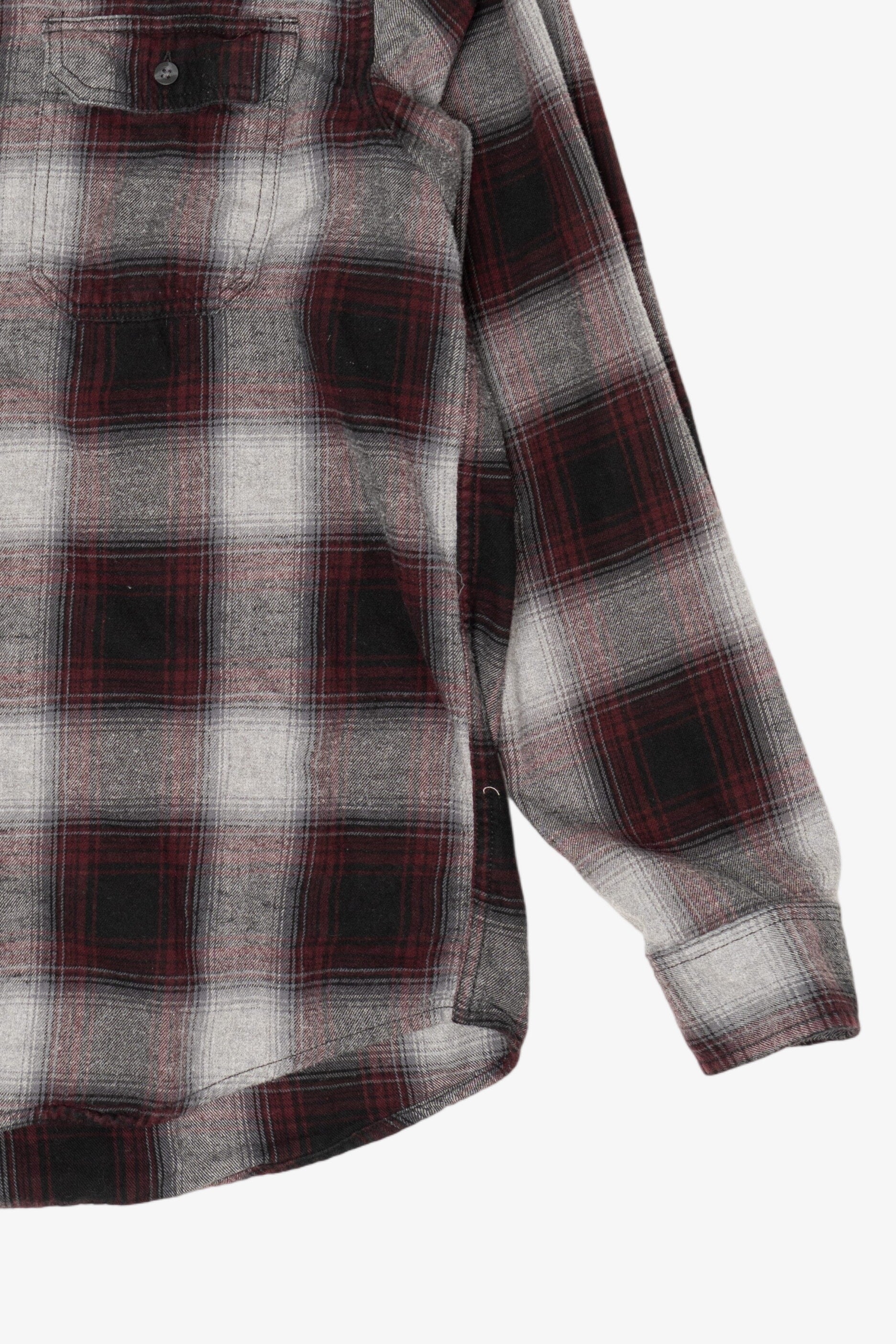 Gray And Red George Flannel Shirt