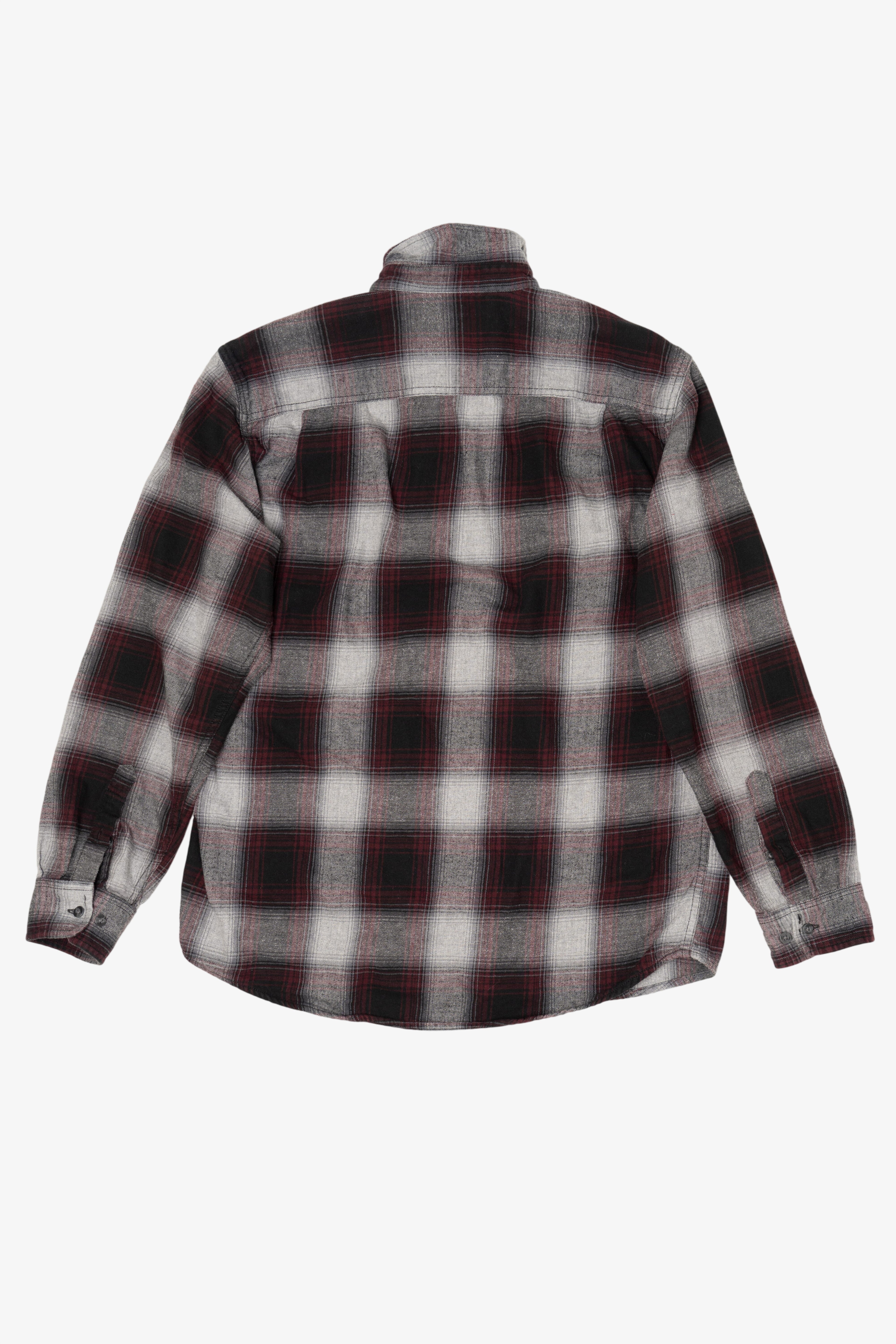 Gray And Red George Flannel Shirt
