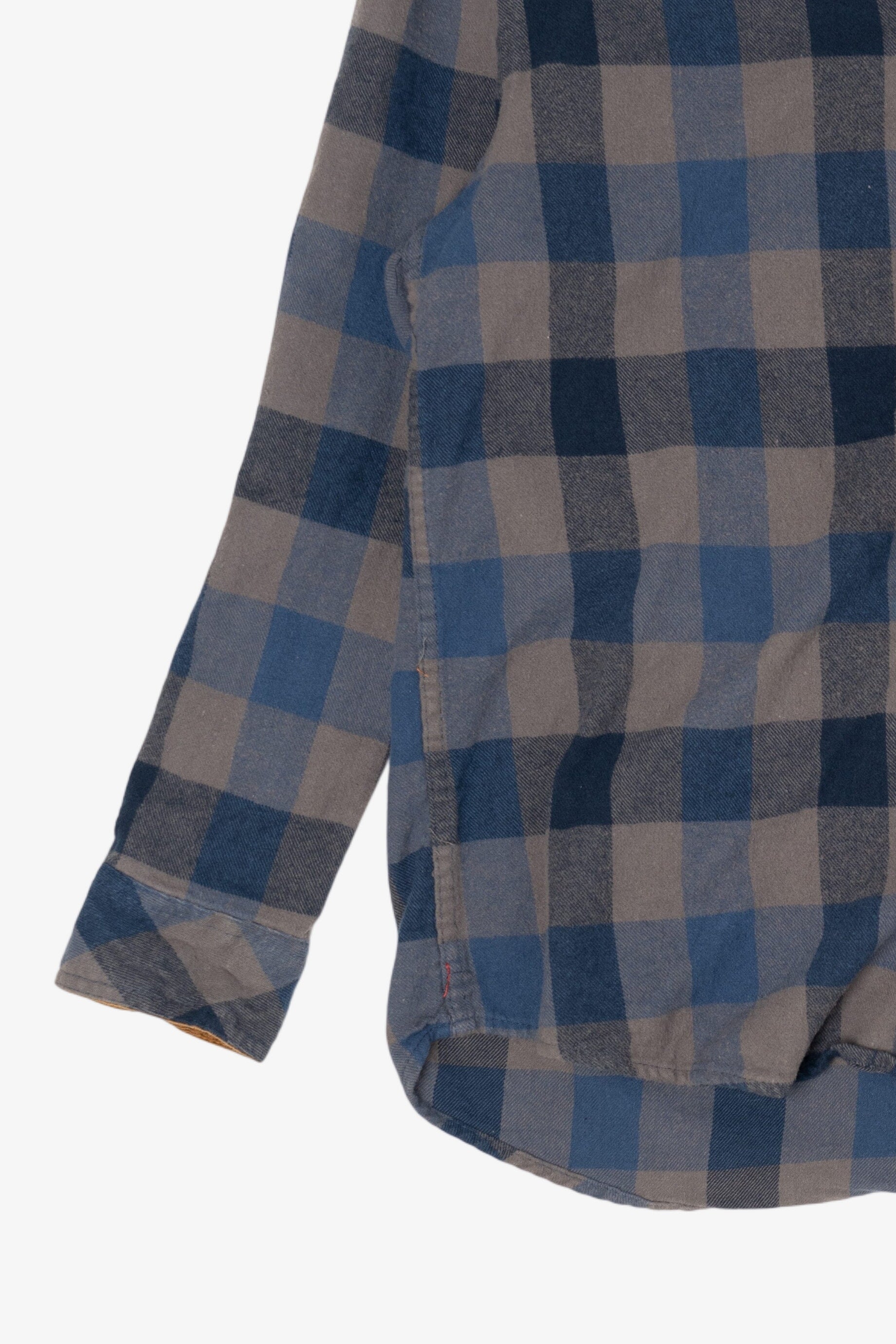 Blue And Gray Gioberti Flannel Shirt