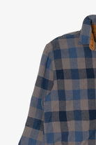 Blue And Gray Gioberti Flannel Shirt