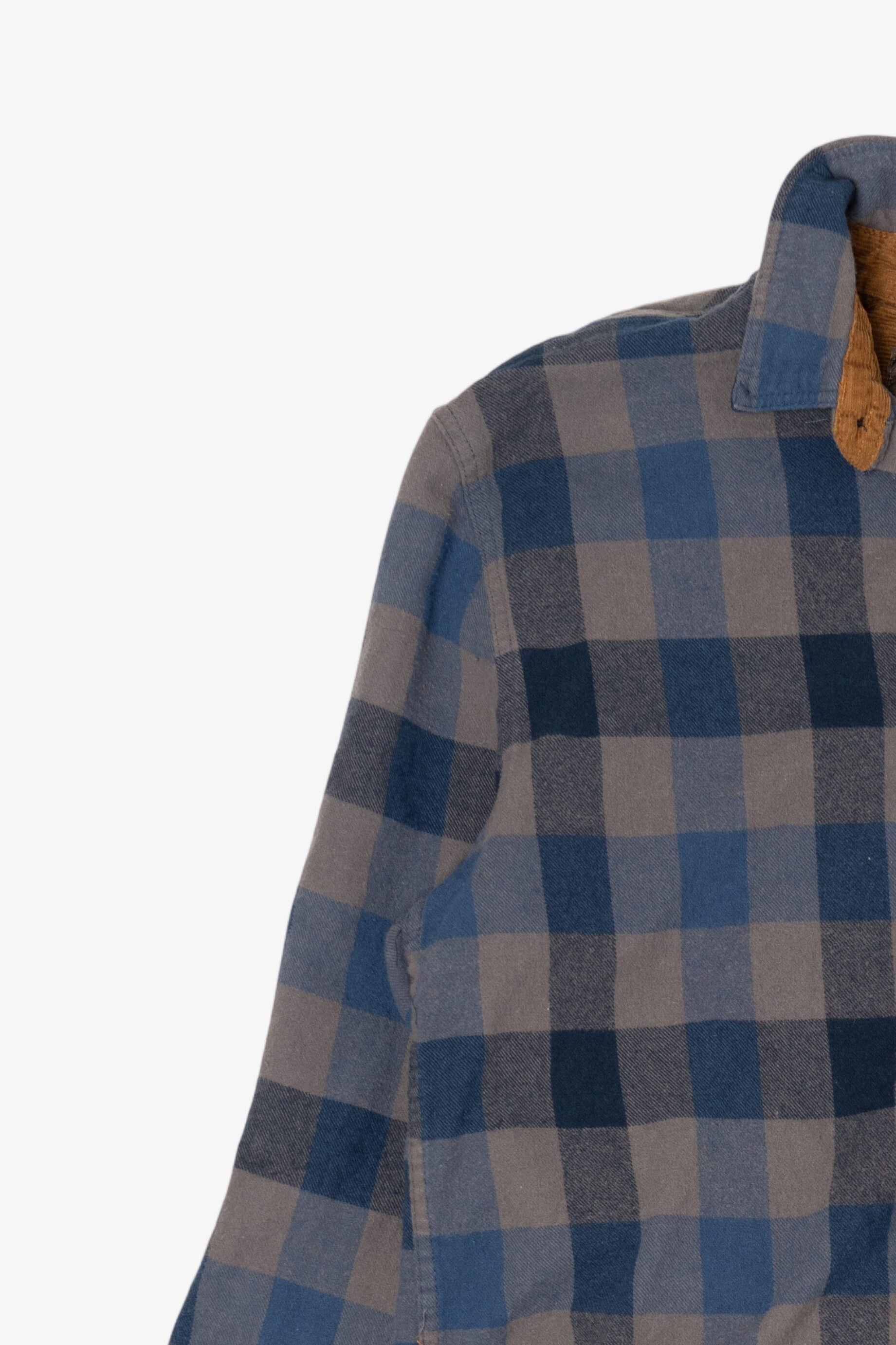 Blue And Gray Gioberti Flannel Shirt