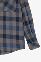 Blue And Gray Gioberti Flannel Shirt