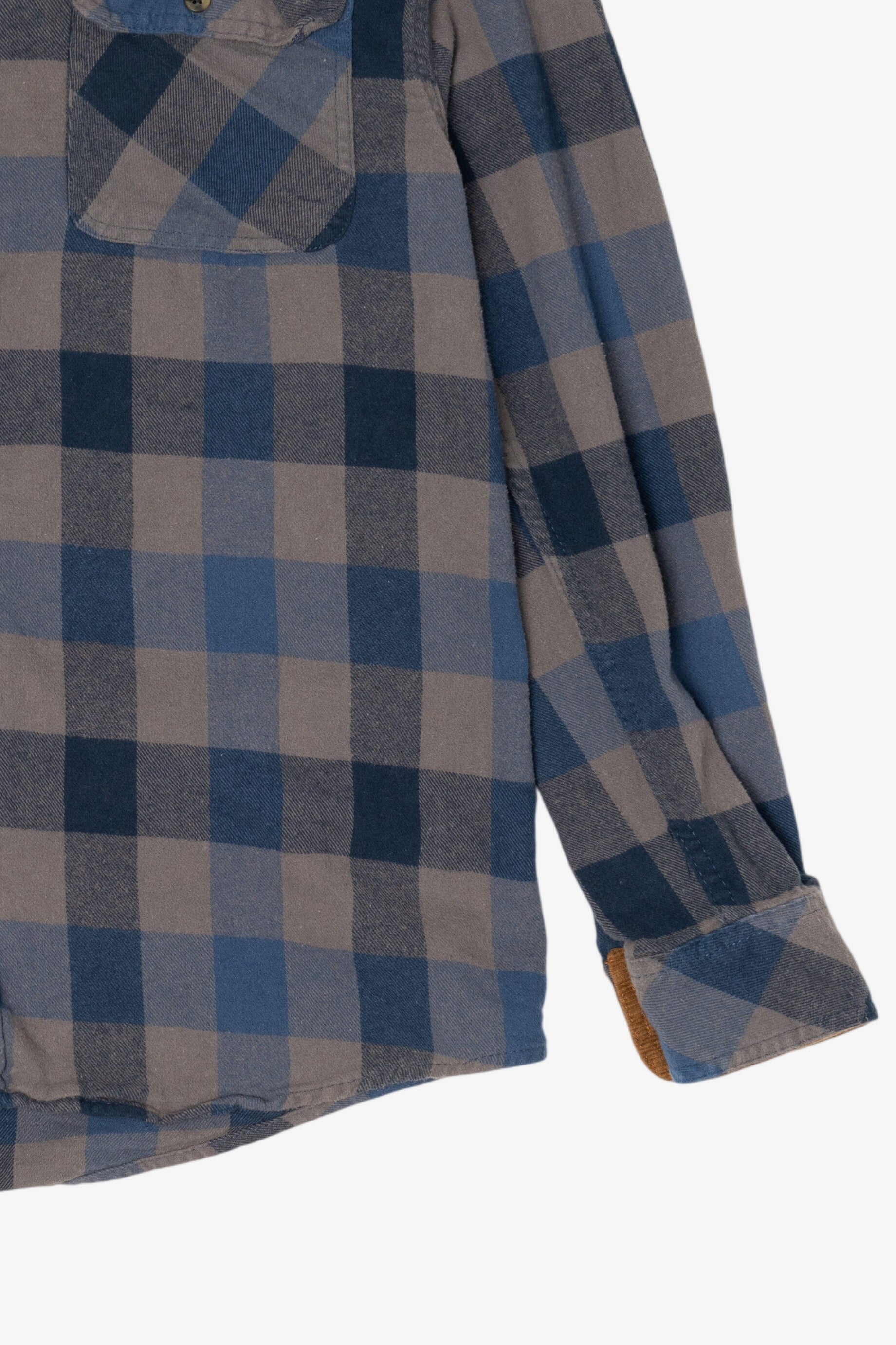 Blue And Gray Gioberti Flannel Shirt