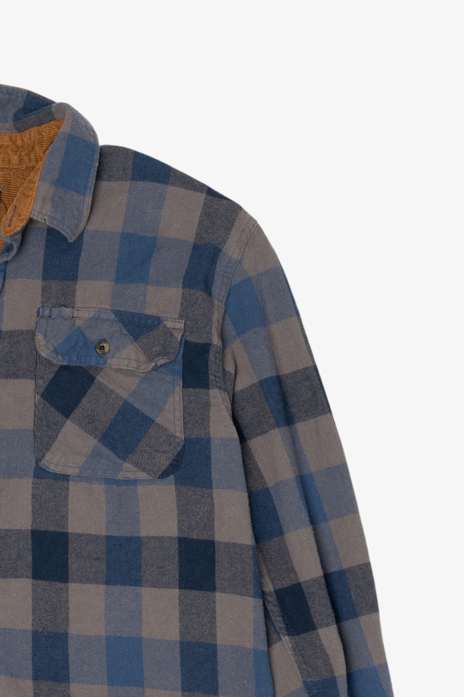Blue And Gray Gioberti Flannel Shirt