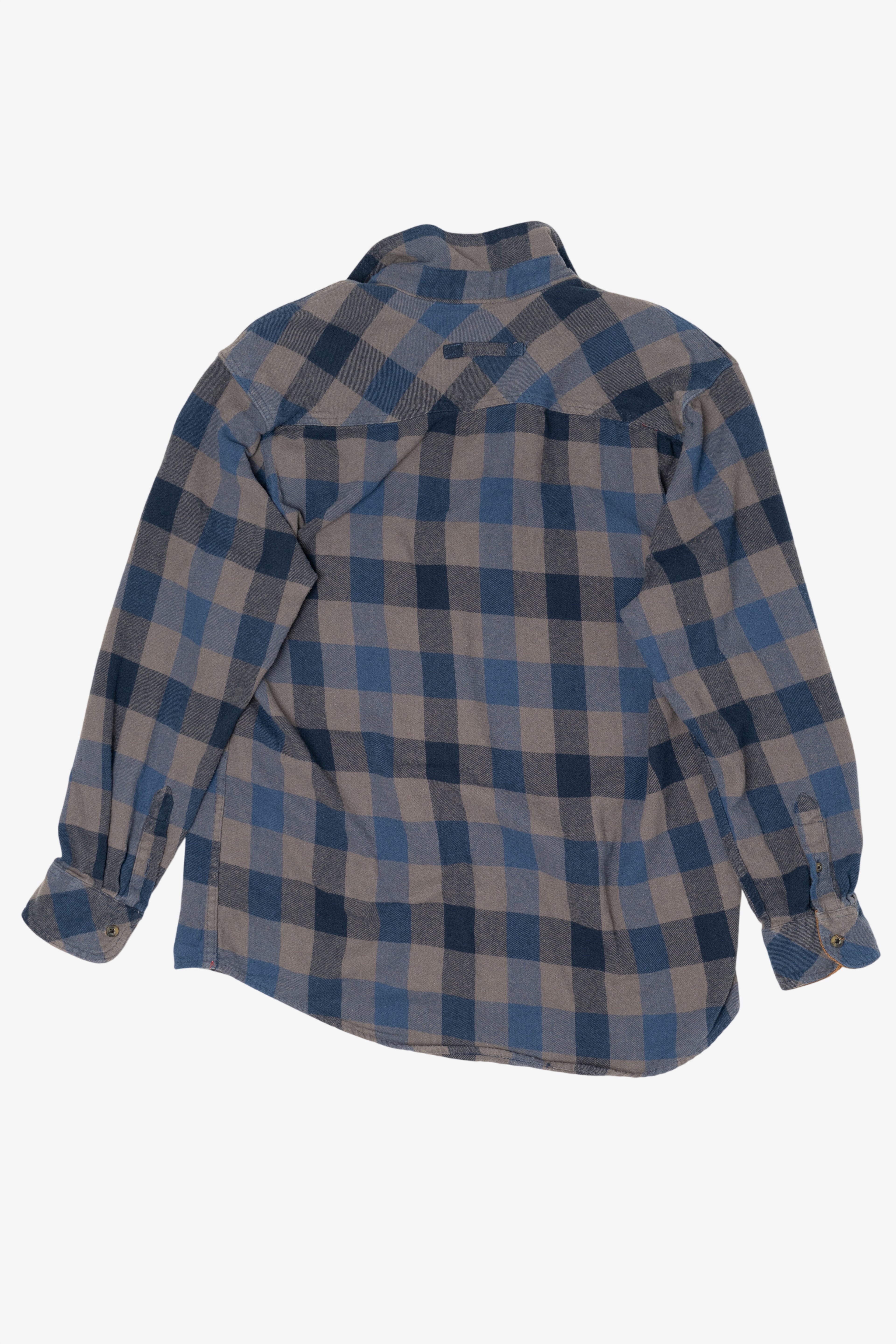 Blue And Gray Gioberti Flannel Shirt