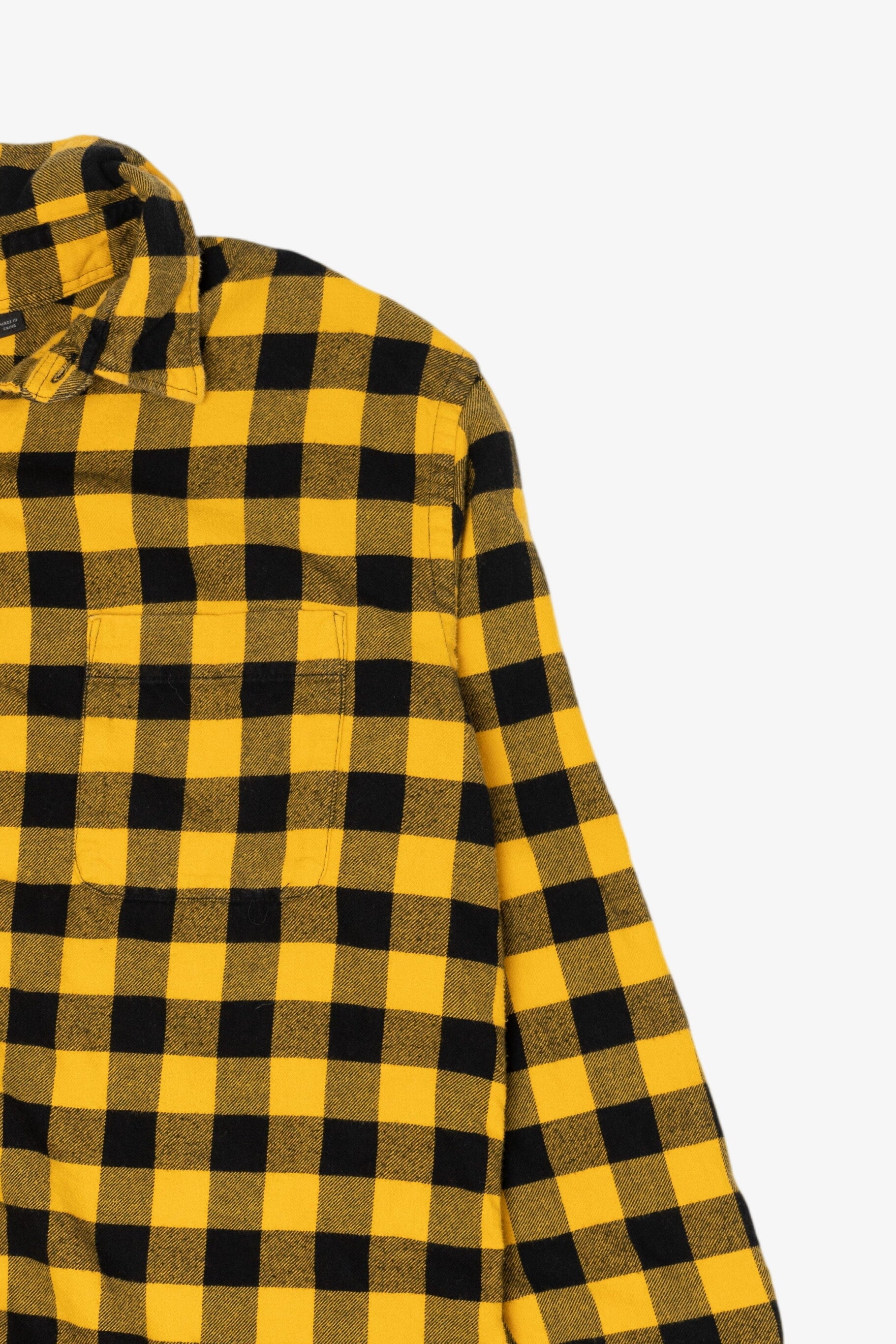 Black And Yellow Flannel Shirt