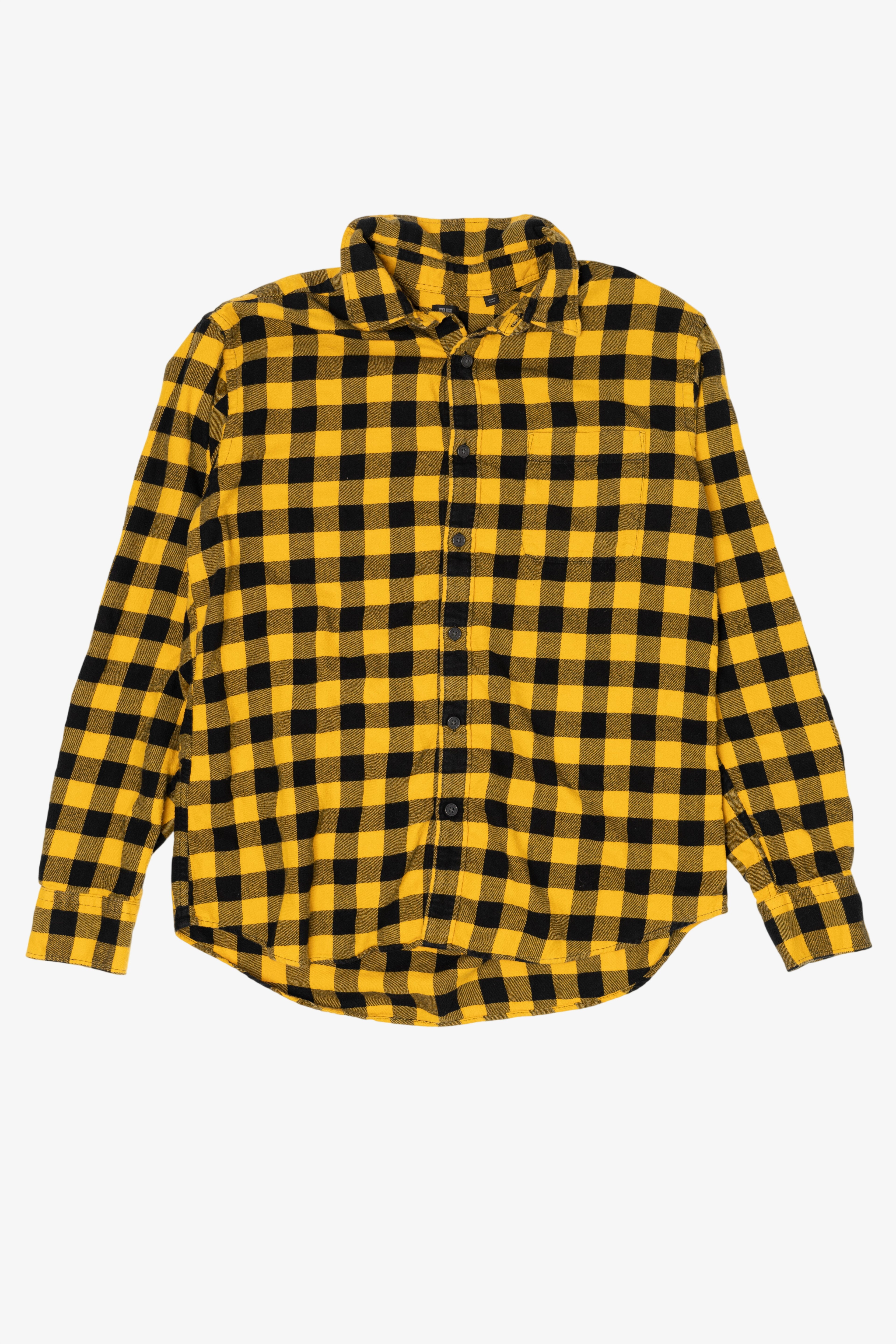 Black And Yellow Flannel Shirt