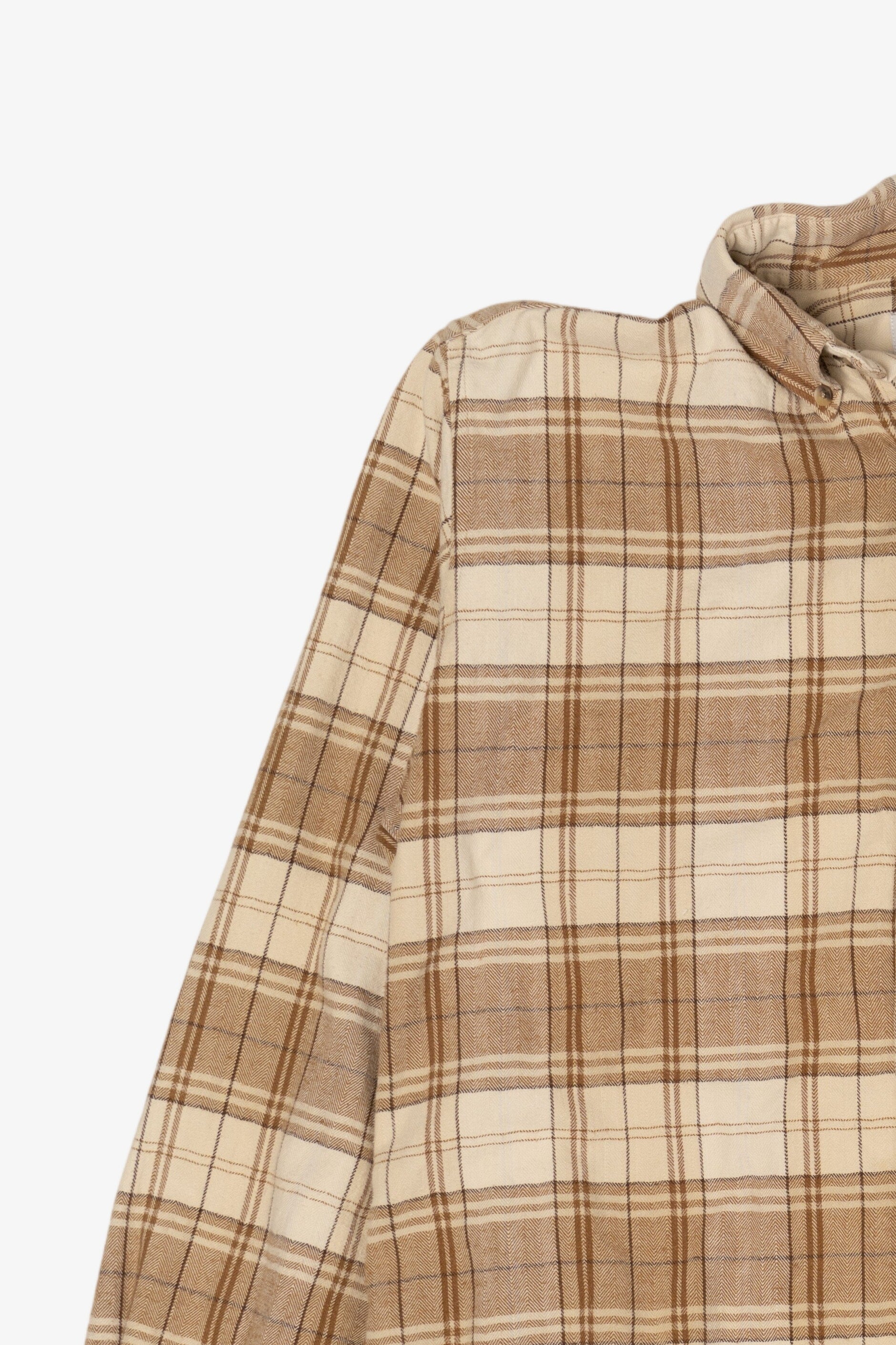 Beige Bill Blass Flannel Shirt