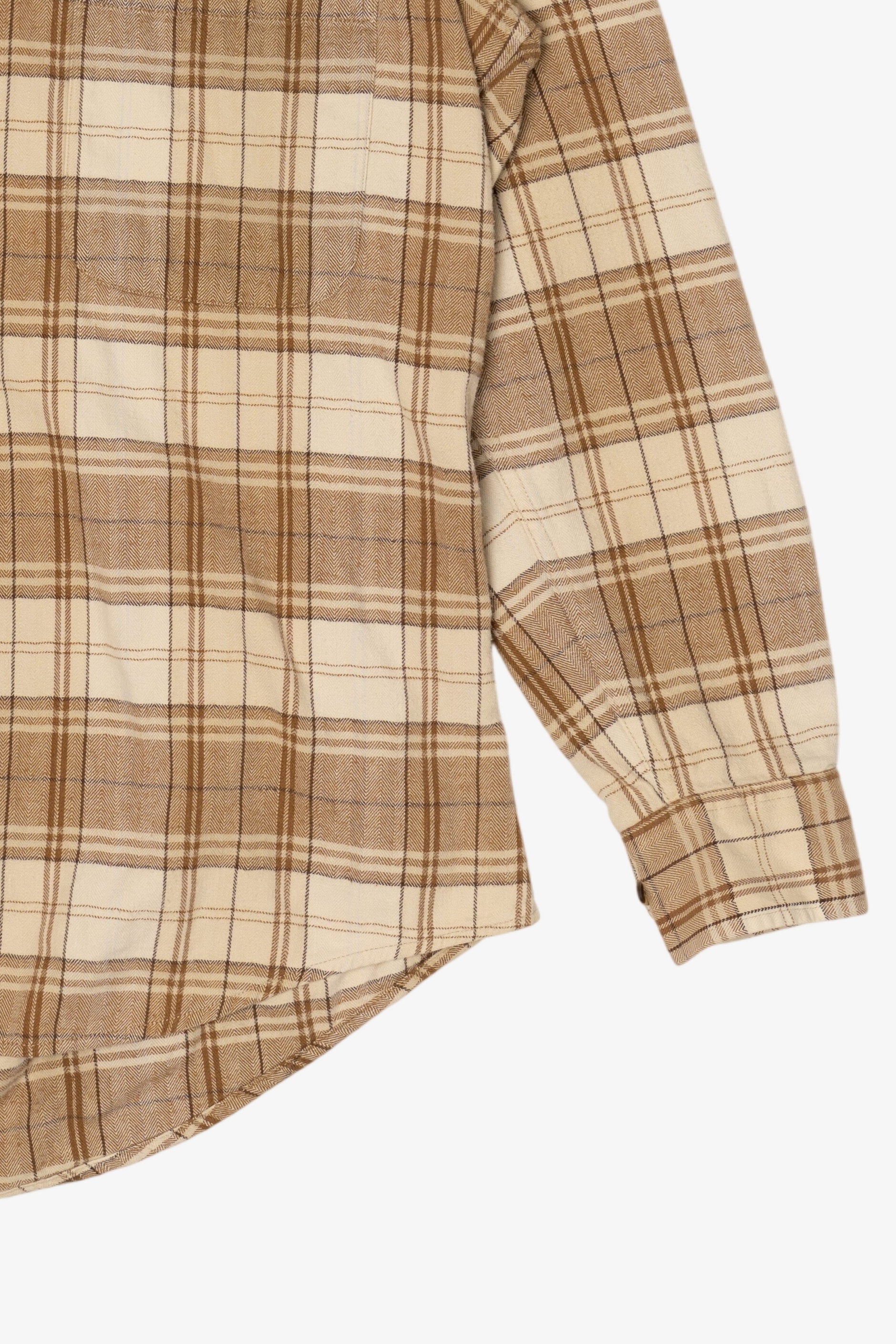 Beige Bill Blass Flannel Shirt