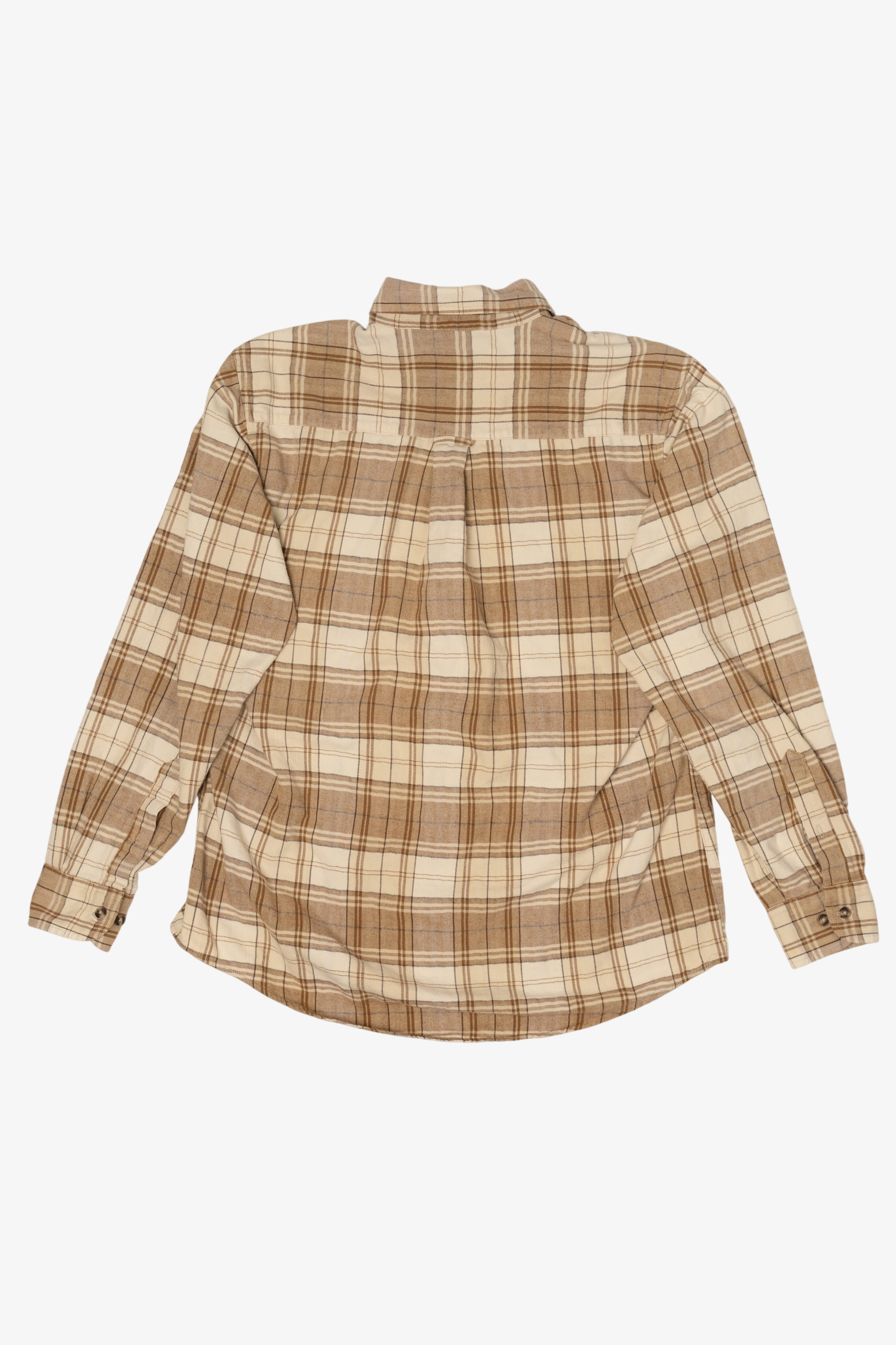 Beige Bill Blass Flannel Shirt