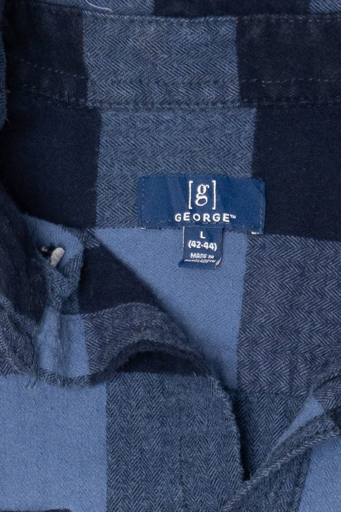 Blue George Flannel Shirt