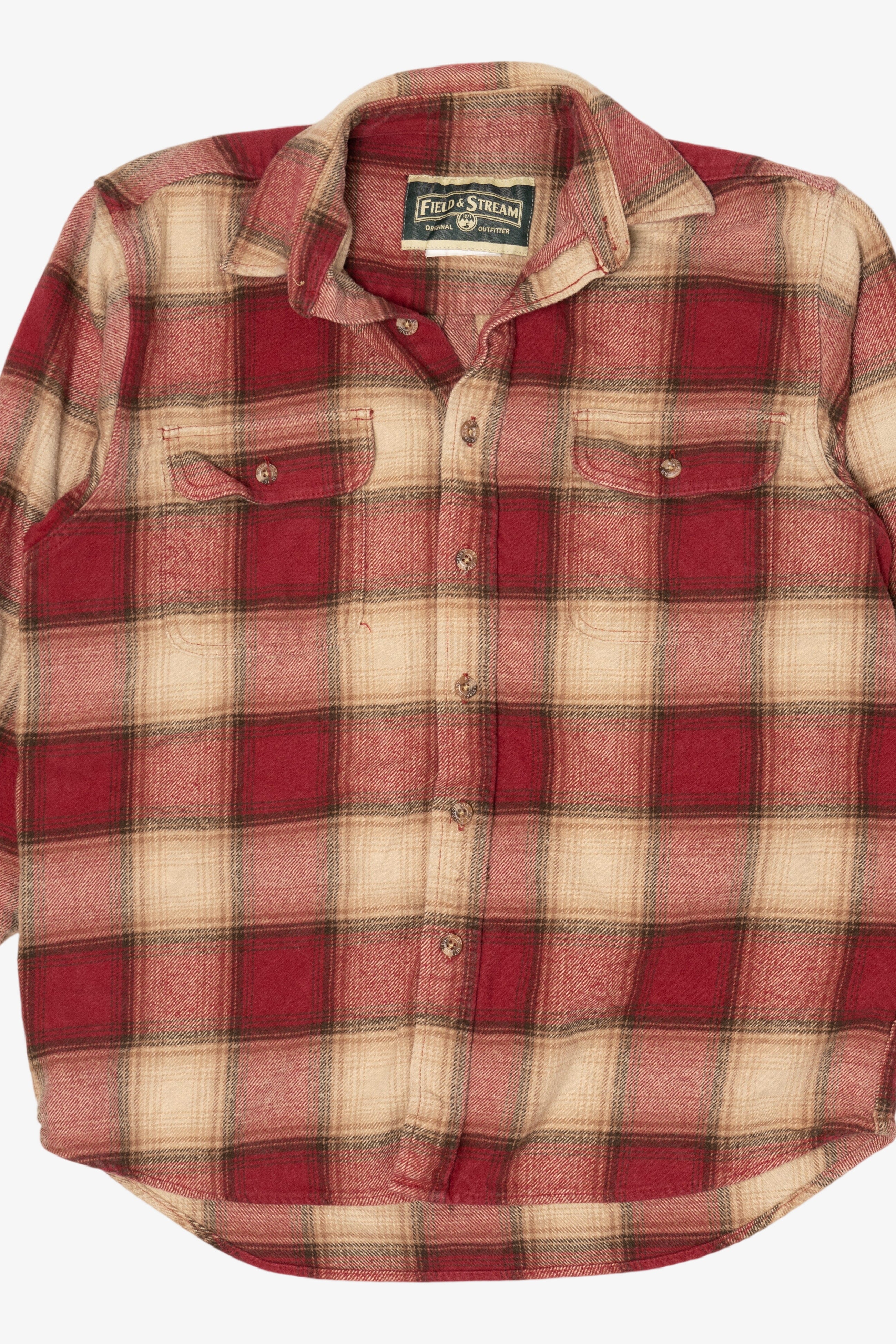 Red And Yellow Field & Stream Flannel Shirt