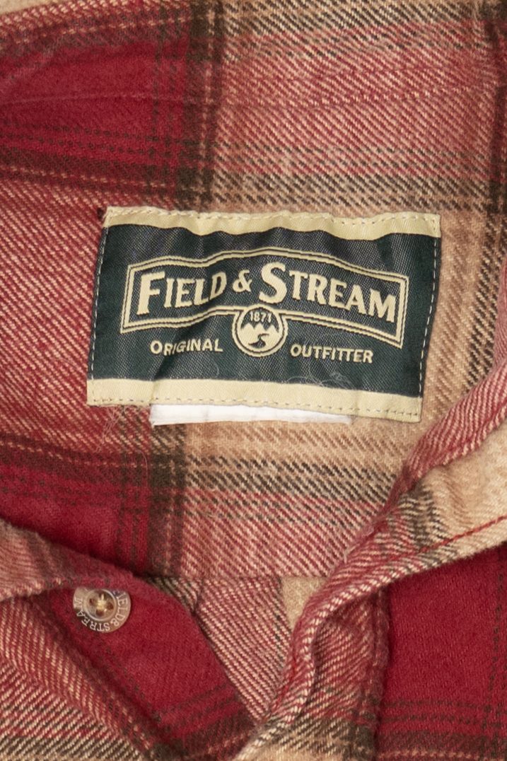 Red And Yellow Field & Stream Flannel Shirt