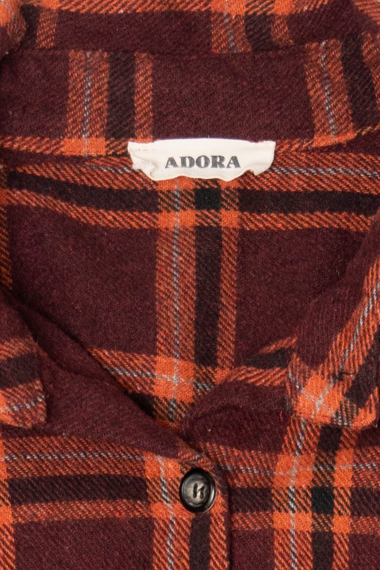 Red And Orange Adora Flannel Shirt