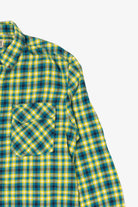 Blue And Yellow Duluth Trading Co. Flannel Shirt