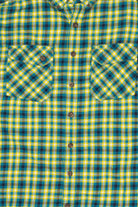 Blue And Yellow Duluth Trading Co. Flannel Shirt