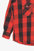 Red And Black Checkered Flannel Shirt