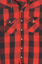 Red And Black Checkered Flannel Shirt