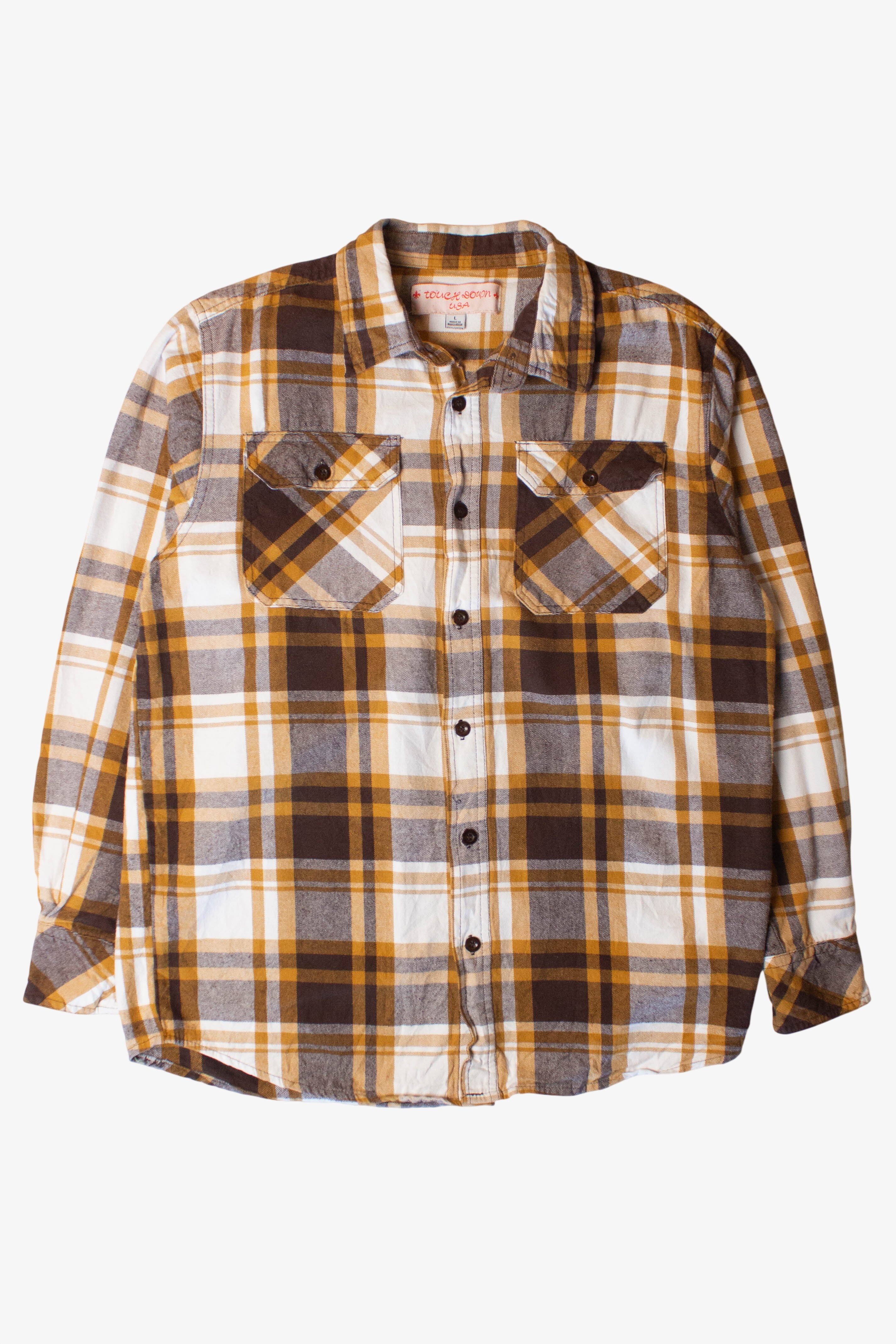 Brown & Mustard Flannel Shirt (2000s)