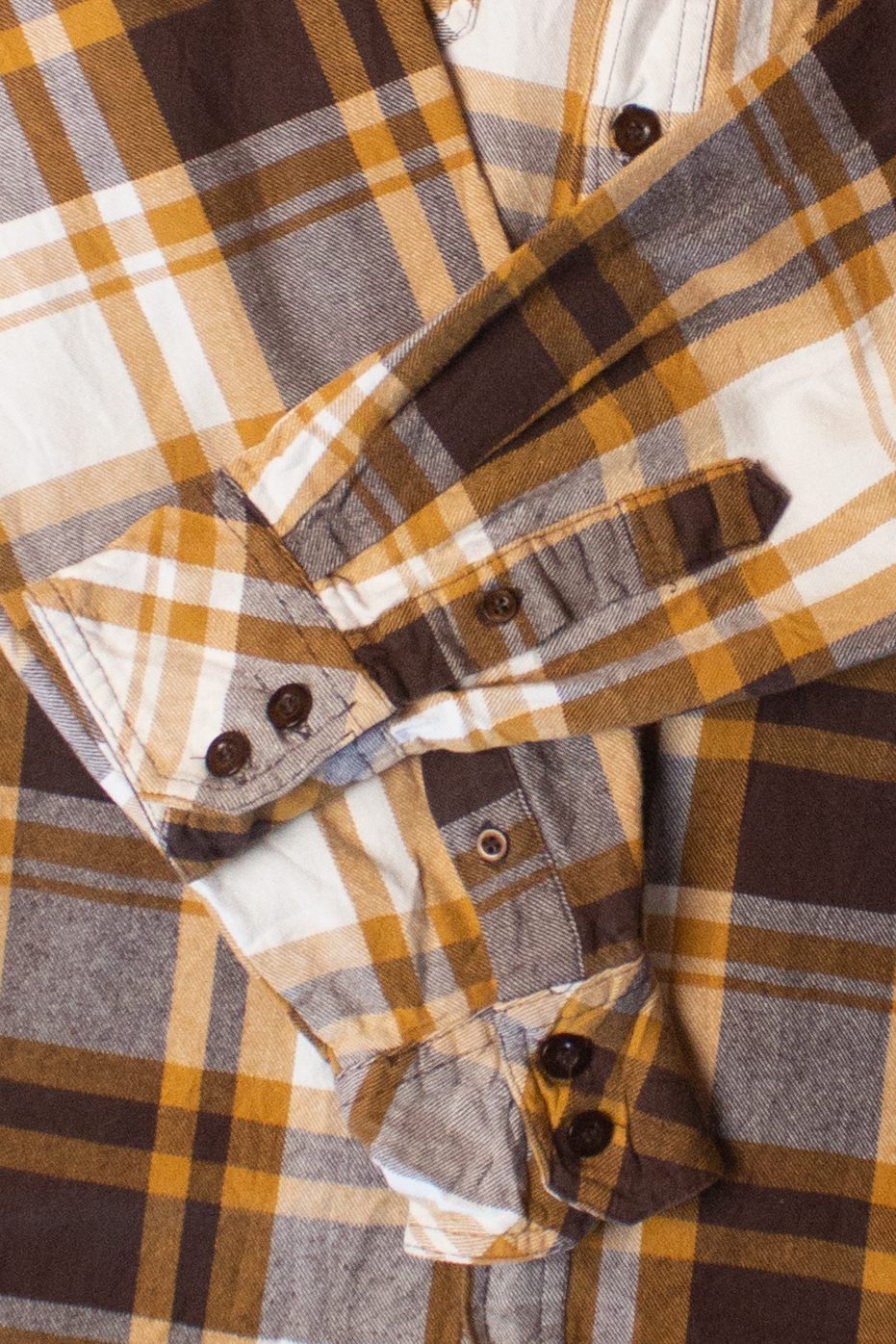 Brown & Mustard Flannel Shirt (2000s)