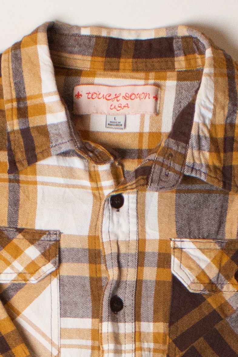 Brown & Mustard Flannel Shirt (2000s)