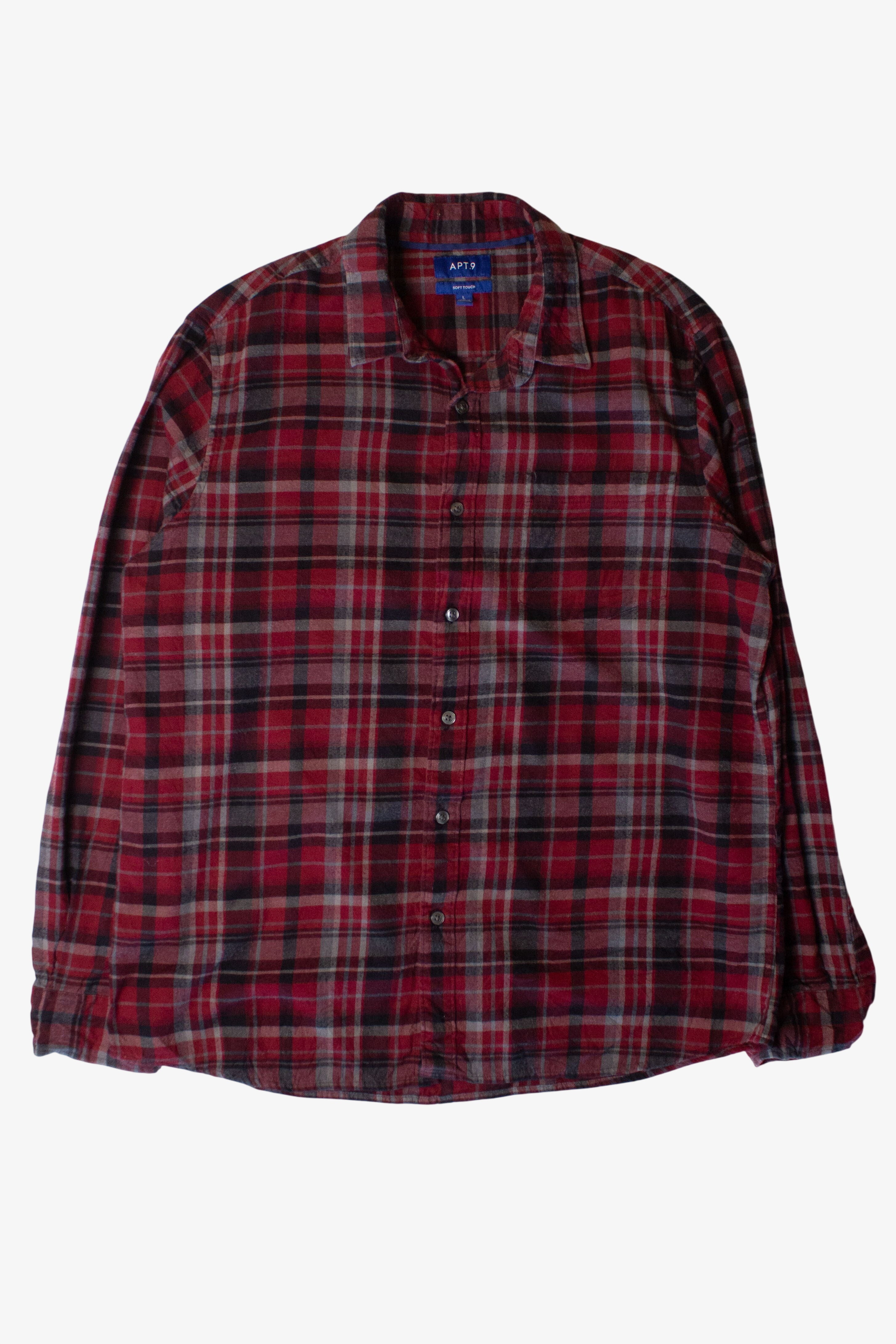 Red Apt. 9 Soft Touch Flannel Shirt (2000s)